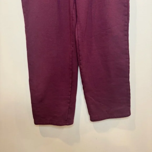 Women’s ALO Accolade Straight leg Sweatpants Burgundy Truffle Large - Picture 5 of 10